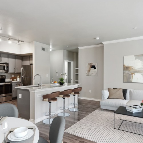 Open living concepts open living concept showing living room and kitchen combined with ample space for seating and modern living room decor